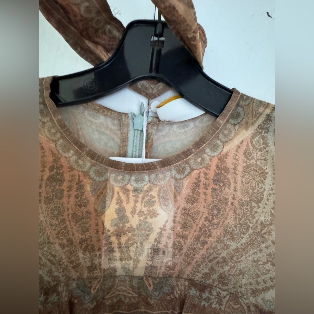 Zimmermann Memento Flutter Paisley  Bow Top In Mint Paisley Various sizes - Picture 8 of 16